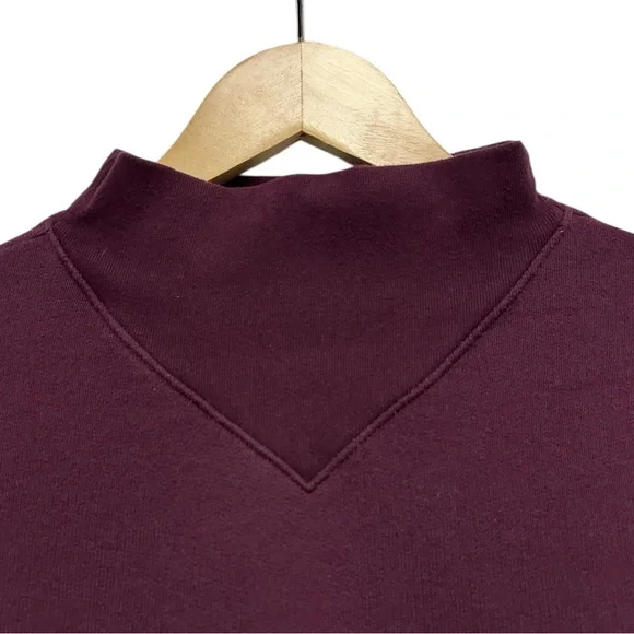 J. Crew Heritage Terry Sweatsuit Mockneck Sweatshirt Wide Leg Jogger Size Small - Picture 7 of 11